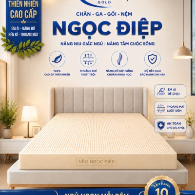 Nệm Cao Su Thiên Nhiên Ngọc Điệp