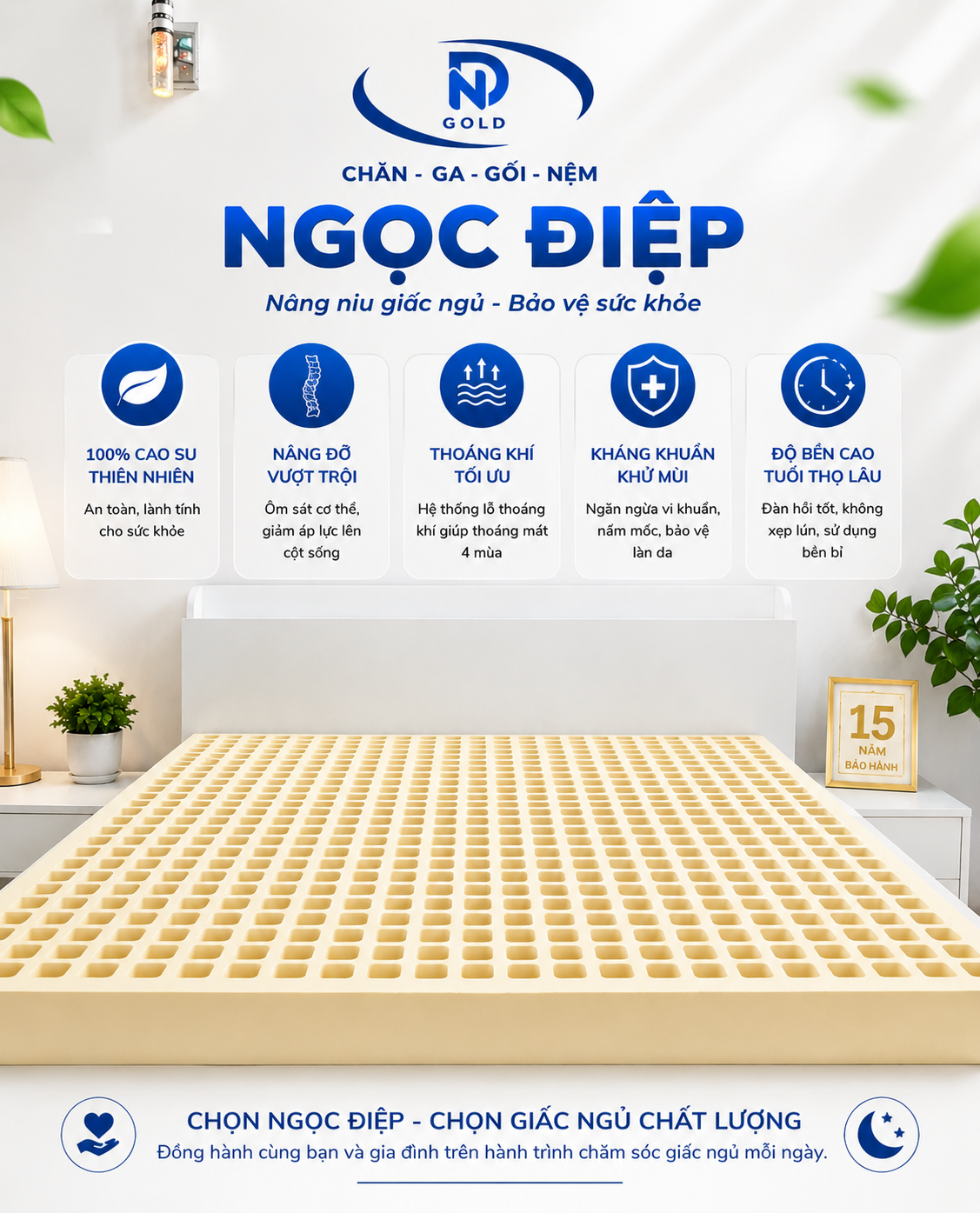 Sự kết hợp hoàn hảo giữa nệm ấm và rèm sang