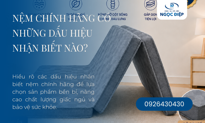 Nệm Chính Hãng Có Những Dấu Hiệu Nhận Biết Nào?