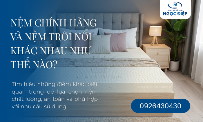 Nệm Chính Hãng Và Nệm Trôi Nổi Khác Nhau Như Thế Nào?